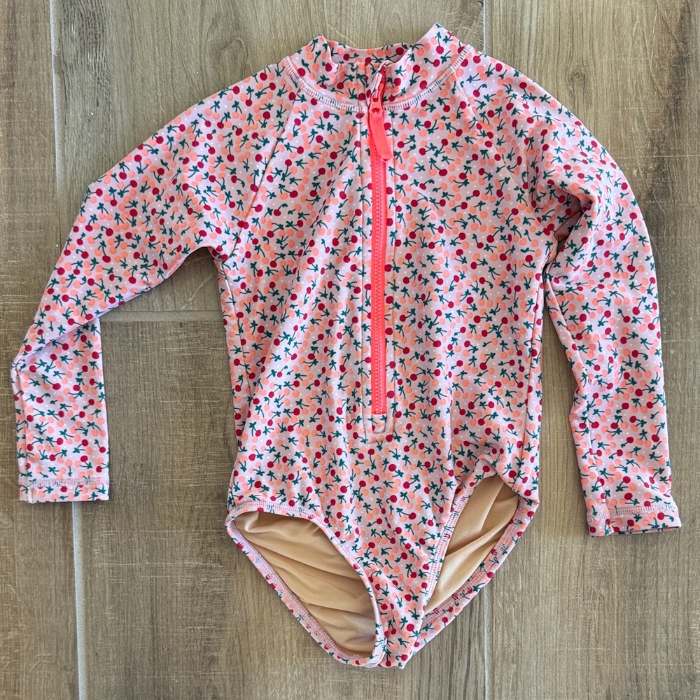 Crewcuts Pink Floral Kids Rashguard
